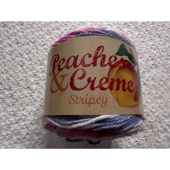 Peaches & Creme Cotton Yarn Medium Weight 4 Knitting Crochet Projects 2-Pack - Picture 4 of 9